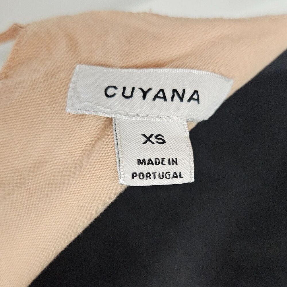 CUYANA Organic Poplin Cotton Asymetrical Boho Minimal Maxi Dress XS Peach - Picture 2 of 10